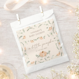 Een kleine pompoen is onderweg Baby shower Bedankzakje