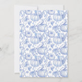 Een kleine pompoen is onderweg Baby shower Kaart (Achterkant)