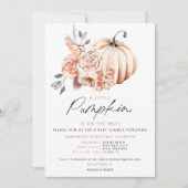 Een kleine pompoen is onderweg Baby shower Kaart (Voorkant)