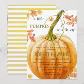 Een kleine pompoen is onderweg Baby shower Kaart (Voorkant / Achterkant)