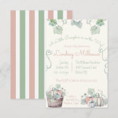 Een kleine pompoen is onderweg. Baby Shower Kaart (Voorkant / Achterkant)