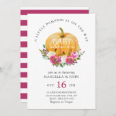 Een kleine pompoen is onderweg Baby shower Kaart (Voorkant / Achterkant)