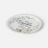 Een kleine pompoen is onderweg Baby shower Papieren Bordje (Gekanteld)