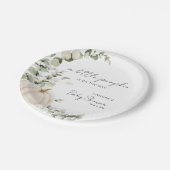 Een kleine pompoen is onderweg Baby shower Papieren Bordje (Gekanteld)