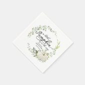 Een kleine pompoen is onderweg Baby shower Servet (Hoek)