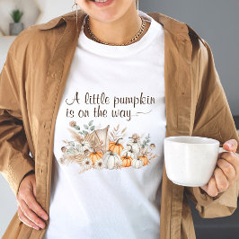 Een kleine pompoen is onderweg Baby shower Tri-Blend Shirt