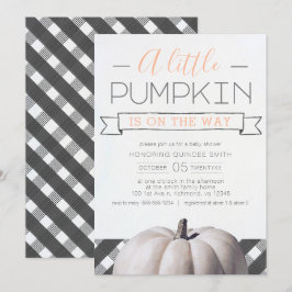 Een kleine pompoen is onderweg Buffalo Check Herfs Kaart