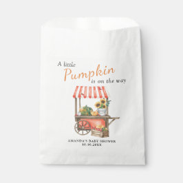 Een kleine pompoen is onderweg naar Baby shower Bedankzakje