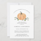 Een kleine pompoen is onderweg naar virtuele water kaart (Voorkant)