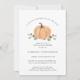 Een kleine pompoen is onderweg naar virtuele water kaart