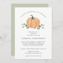 Een kleine pompoen is onderweg op weg naar waterve