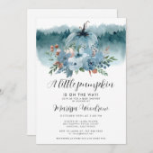 Een kleine pompoen is onderweg, padvinder Baby sho Kaart (Voorkant / Achterkant)