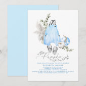 Een kleine pompoen is onderweg, padvinder Baby sho Kaart (Voorkant / Achterkant)