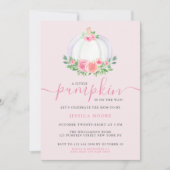 Een kleine pompoen is onderweg pompoen Baby shower Kaart (Voorkant)