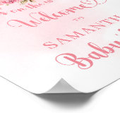 Een kleine pompoen is onderweg roze en gouden bord poster (Hoek)