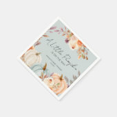 Een kleine pompoen is op de weg Herfst Baby shower Servet (Hoek)