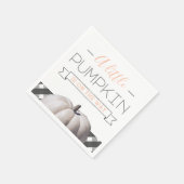 Een kleine pompoen is op weg Herfst Baby shower Servet (Hoek)