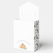 Een kleine pompoen is op weg naar Herfst Waterverf Bedankdoosjes (Geopend)