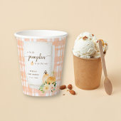 Een kleine pompoen is op weg schattig Baby shower Papieren Bekers