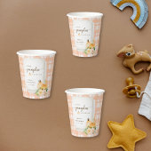 Een kleine pompoen is op weg schattig Baby shower Papieren Bekers