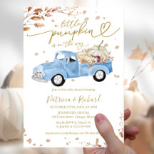 Een Kleine Pompoen Jongen Baby Shower