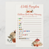 Een kleine pompoen kinderboek Emoji Baby Game (Voorkant / Achterkant)