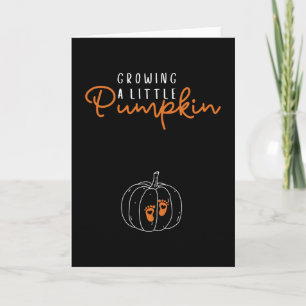 Een Kleine Pompoen Kweken Herfst Zwangerschap Than Kaart