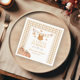 Een Kleine Pompoen Meisje Baby Shower Herfst Servet