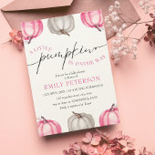 Een kleine pompoen | Meisje Herfst Baby shower Kaart