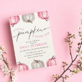 Een kleine pompoen | Meisje Herfst Baby shower Kaart