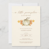 Een kleine pompoen - Najaar Herfst Baby shower | Kaart (Voorkant)