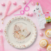 Een kleine pompoen op de weg Herfst Baby shower Papieren Bordje (Feest)