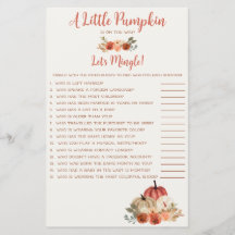 Een kleine pompoen op weg naar het Mingle Game