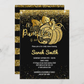 Een kleine pompoen op weg naar zwart en goud kaart (Voorkant / Achterkant)