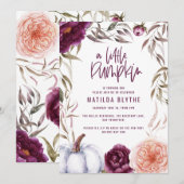 Een kleine pompoen paarse herfst (Voorkant / Achterkant)