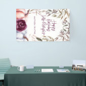 Een kleine pompoen paarse herfst spandoek (Beurs)