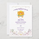 Een Kleine Pompoen Prinses Wilde Bloem Baby Shower Kaart (Voorkant)