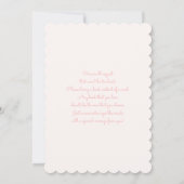 Een kleine pompoen roze herfst baby shower meisje kaart (Achterkant)