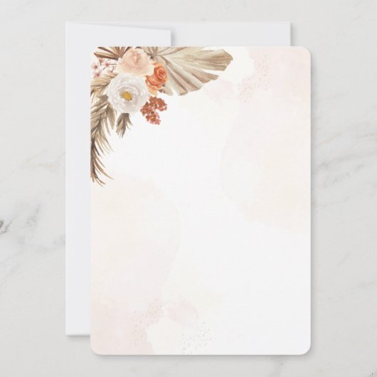 Een kleine pompoen Rustic Baby shower uitnodiging (Achterkant)