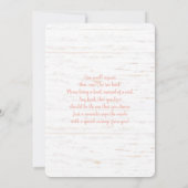 Een kleine pompoen rustieke herfst baby shower mei kaart (Achterkant)