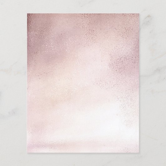 Een kleine pompoen stoot roze Baby Bingo Kaart op (Achterkant)