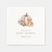 Een kleine pompoen teddybeer servet (Voorkant)