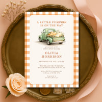 Een Kleine Pompoen Truck Herfst Baby Shower