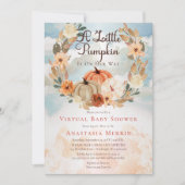 Een kleine pompoen | Virtueel Baby shower van Flor Kaart (Voorkant)