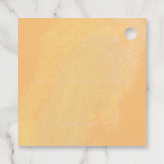 Een kleine pompoen | Zonnebloemen Herfst Baby show Bedankjes Labels (Achterkant)