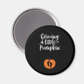 Een kleine Pompoen Zwangerschap Halloween Baby opv Magneet (Voorkant / Achterkant)