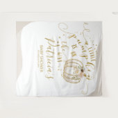 Een kleine pompoenBaby shower achtergrond Wandkleed (Voorkant (horizontaal))