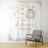 Een kleine pompoenBaby shower achtergrond Wandkleed (In situ)