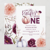 Een kleine pompoenflorale herfst op de eerste verj (Voorkant / Achterkant)