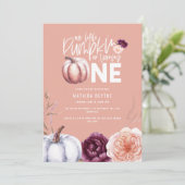 Een kleine pompoenflorale herfst op de eerste verj (Staand voorkant)